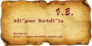 Vágner Borbála névjegykártya