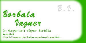 borbala vagner business card